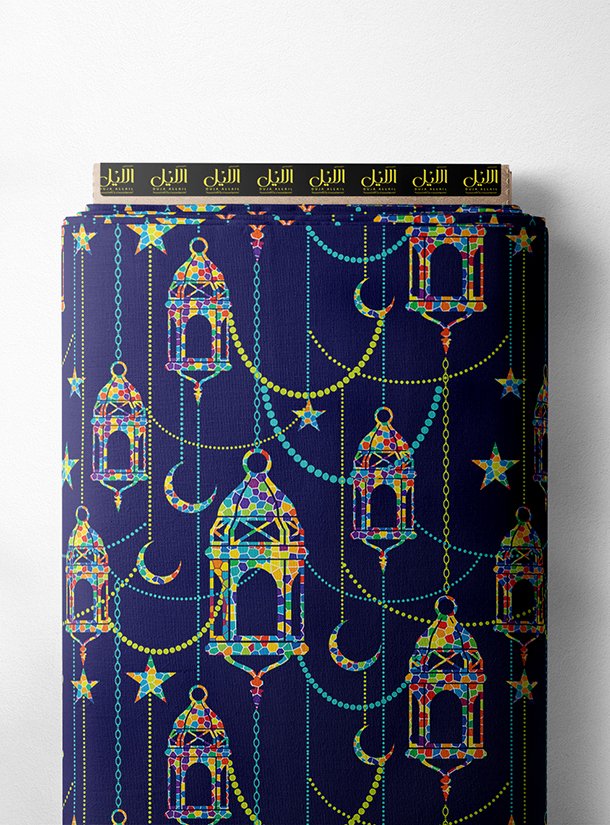 LAI02-1318_1-1.jpg Lantern others style with blue,yellow colors - Image 1