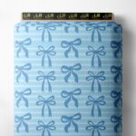 Bow others style with blue colors