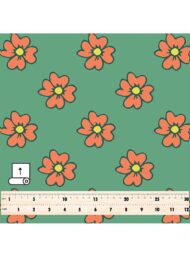 Petal flower style with green,orange colors - Image 5