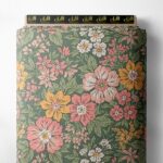 Petal flower style with pink,green colors