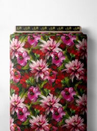 Petal flower style with red,pink colors