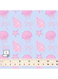 Shell ocean and sky style with pink, blue colors - Image 5