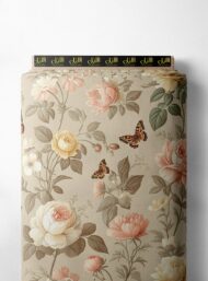 Rose flower style with pink,green colors