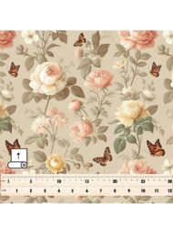 Rose flower style with pink,green colors - Image 5