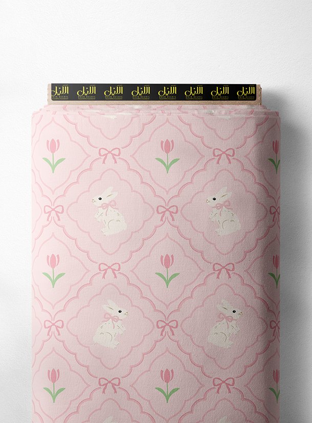 LAI02-1352_1-1.jpg Bunny flower style with pink, green colors - Image 1