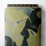 Petal flower style with green,blue colors