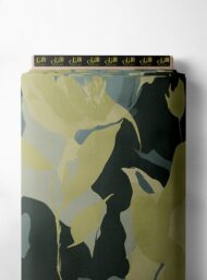 Petal flower style with green,blue colors