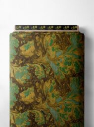 Leaf flower style with brown,green colors