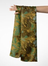 Leaf flower style with brown,green colors - Image 3