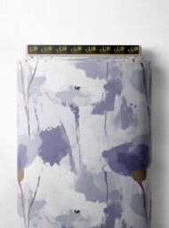 Bloom flower style with grey,blue colors