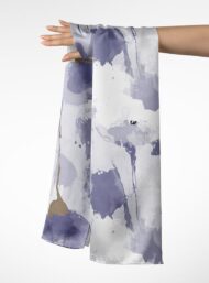 Bloom flower style with grey,blue colors - Image 3