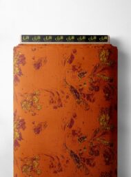 Bloom flower style with orange,red colors