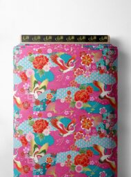 Bird flower style with red,green colors