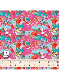 Bird flower style with red,green colors - Image 5