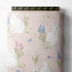 Rabbit animal style with white,green colors