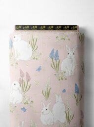 Rabbit animal style with white,green colors