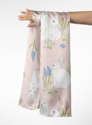 Rabbit animal style with white,green colors - Image 3