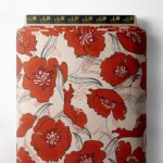 Bloom flower style with red, pink colors