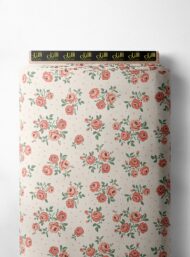 Rose flower style with pink,green colors