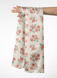 Rose flower style with pink,green colors - Image 3