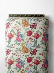 Bloom flower style with pink,green colors