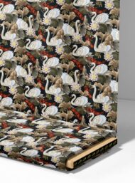 Swan nature style with white,black colors - Image 4