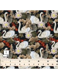 Swan nature style with white,black colors - Image 5