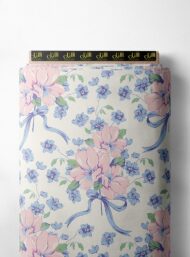 Bloom flower style with pink,blue colors