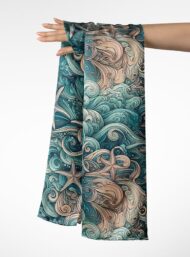 Fish ocean and sky style with blue, green colors - Image 3