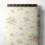 Rose flower style with pink,yellow colors