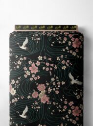 Bird flower style with pink,white colors