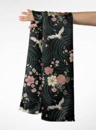 Bird flower style with pink,white colors - Image 3