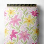 Bloom flower style with pink,yellow colors