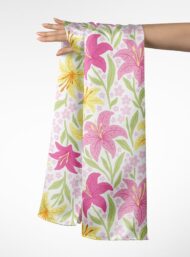 Bloom flower style with pink,yellow colors - Image 3