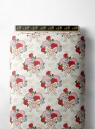 Bloom flower style with red,pink colors