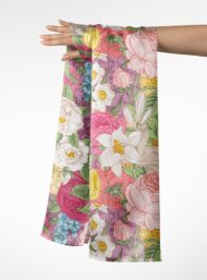 Petal flower style with pink,green colors - Image 3