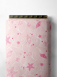 Starfish ocean and sky style with pink colors