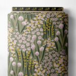 Petal flower style with green,yellow colors