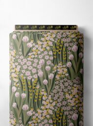 Petal flower style with green,yellow colors