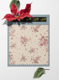 Rose flower style with pink, green colors - Image 6