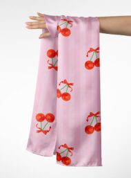 Cherry flower style with red,green colors - Image 3