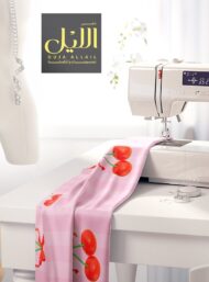 Cherry flower style with red,green colors - Image 7