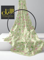 Petal flower style with green,pink colors - Image 2