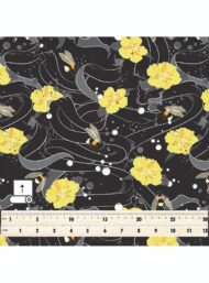 Bee flower style with yellow,grey colors - Image 5