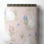 Rabbit nature style with white,green colors