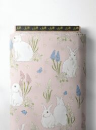 Rabbit nature style with white,green colors