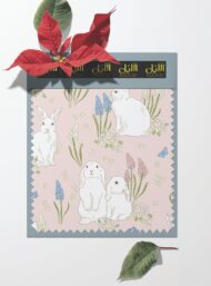 Rabbit nature style with white,green colors - Image 6