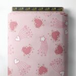 Heart mixed style with pink,white colors