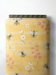 Bee flower style with yellow,pink colors