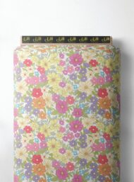 Petal flower style with pink,yellow colors